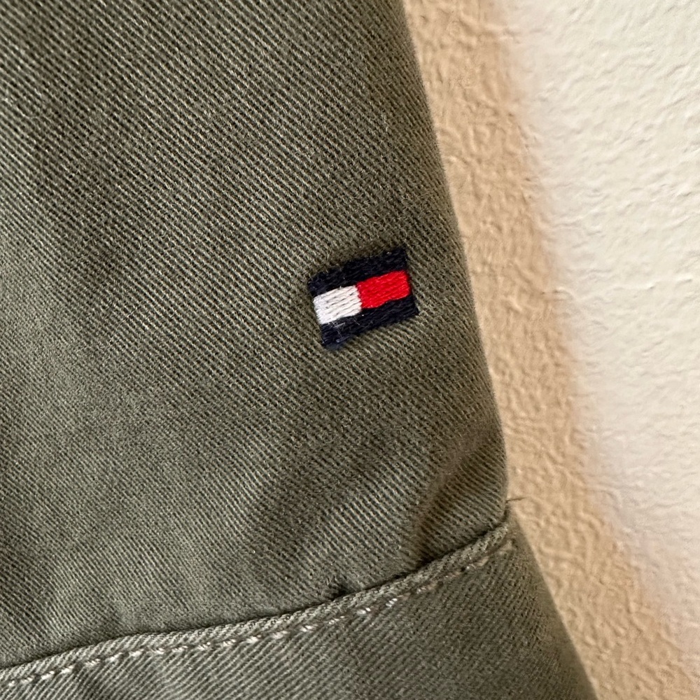 Tommy Hilfiger Olive Green Safari Belted Utility Shirt Dress Cotton - Picture 5 of 13